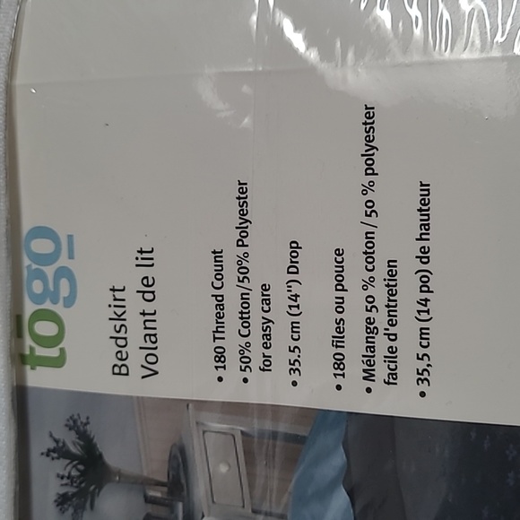 NWT - Purple bedskirt for double/full bed - Picture 5 of 6